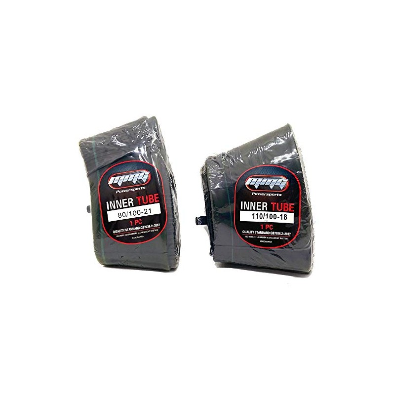 MMG Inner Tube Set Front 80/100-21 and Rear 110/100-18 Straight