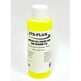 JTS-FLUX Self Pickling Flux for Precious Metals Gold Silver Jewelry and Hard Soldering 4oz / A soldering flux for use with Silver solder, Gold, Platinum or other metals with high melting points - USA