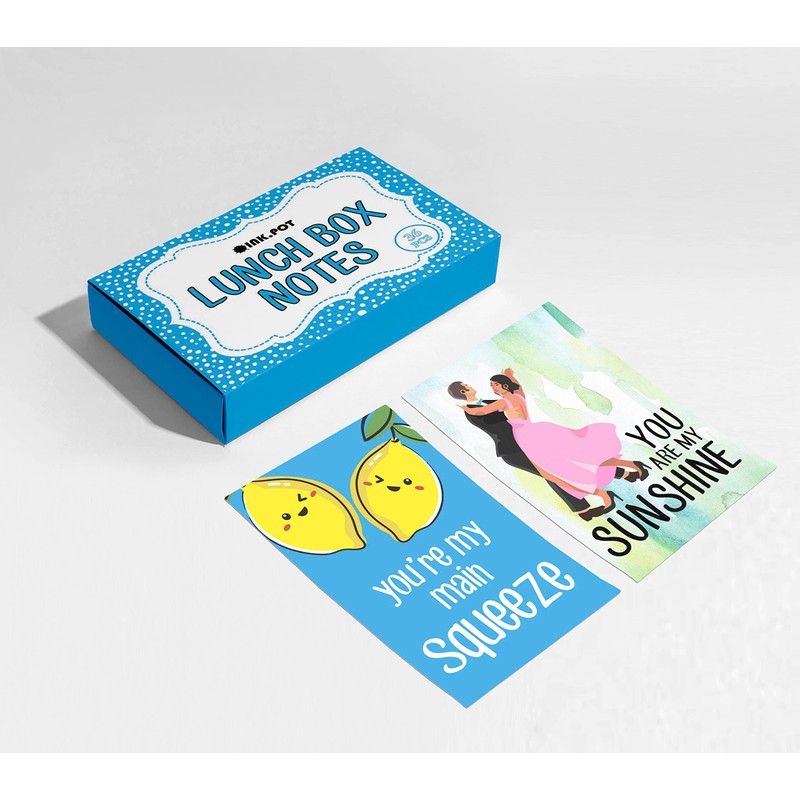 Inkdotpot Lunch Box Notes For Husband/Boyfriend, Adult Romantic Cards, Pack