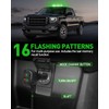 HLauto 406D Rooftop Emergency Strobe Lights Bar, 102 LED Green
