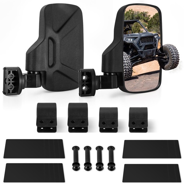 UTV Side Mirrors, Side By Side Mirrors, for 1.75''-2'' Roll