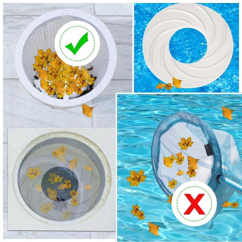 TOYMIS Pool Skimmer Swirl, Inground Swimming Pool Vortexs Skimmer Functional