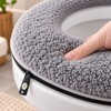Thickened Toilet Seat Cushion for Winter – Soft Machine-Washable Cover