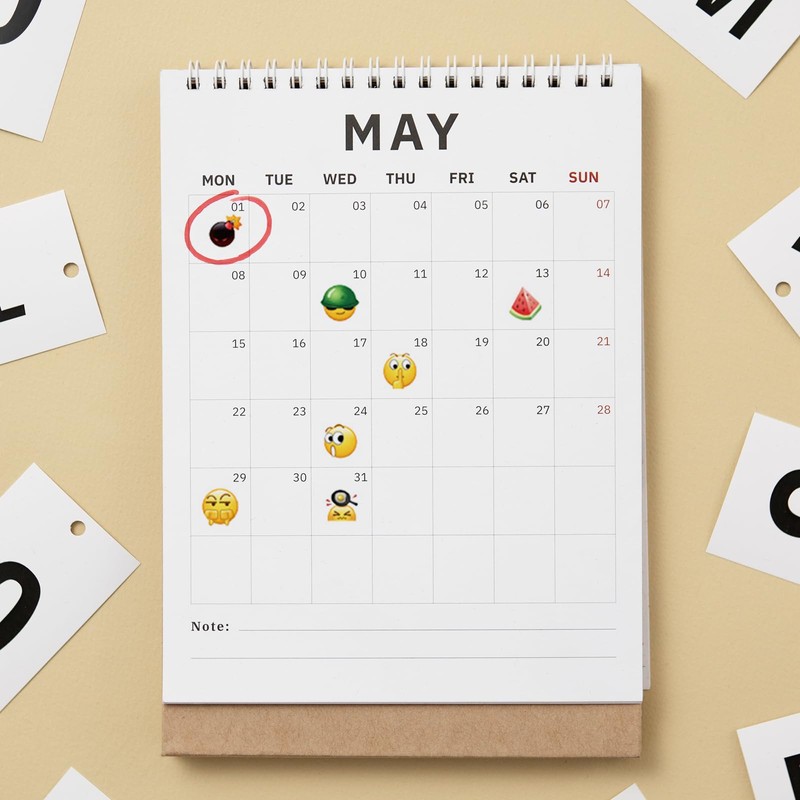 Thoquene 14 Sheets Smiley Emoji Stickers for Kids Notebook Decoration