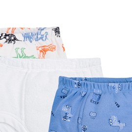 Baby Creysi Paquete 3 Calzones Entrenadores Preescolar 2 Años Multicolor Algodón Diseño Dinosaurios