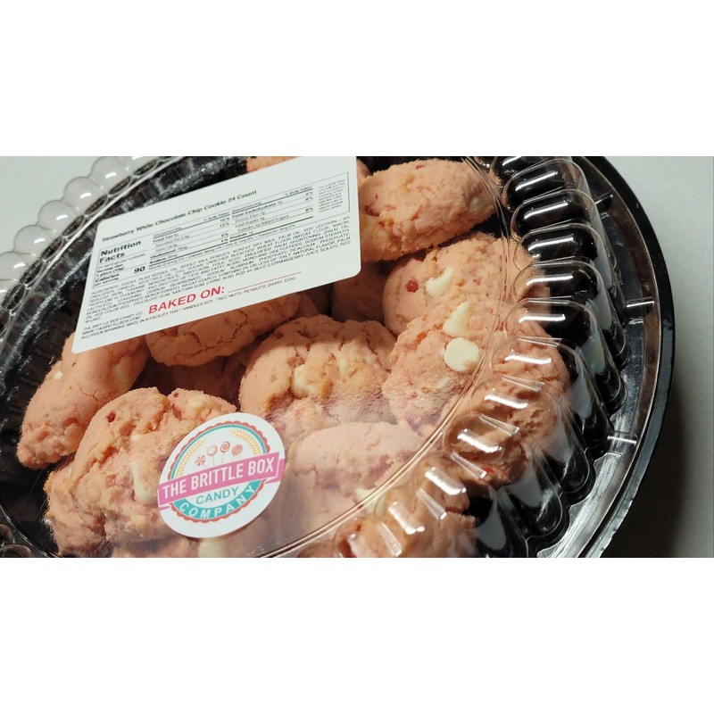 White Chocolate Chip Strawberry Cookies 24 Cookies