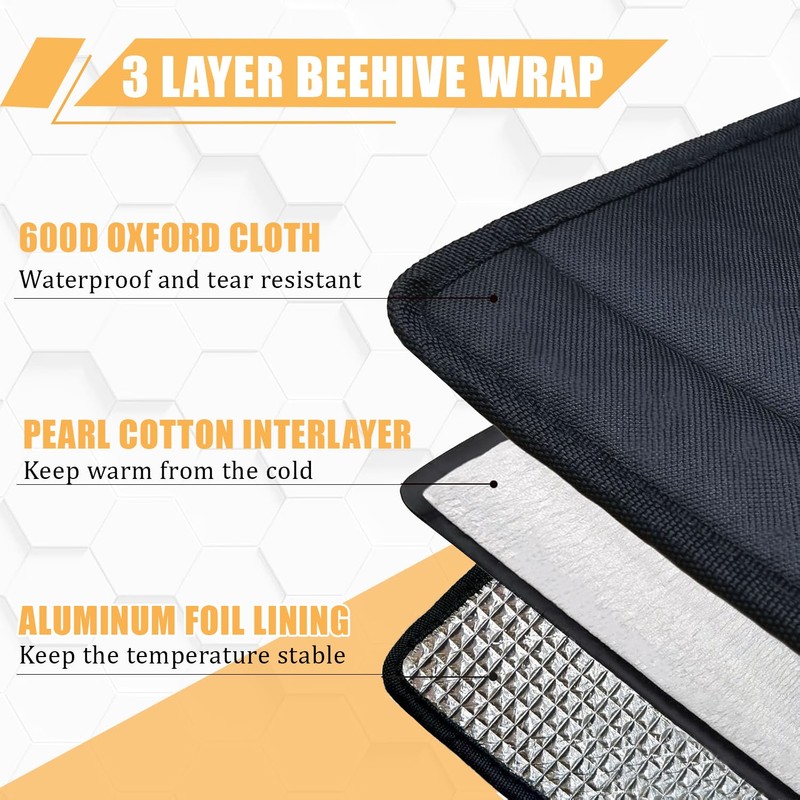 Winter Bee Hive Wrap for 8 and 10 Frame Hives