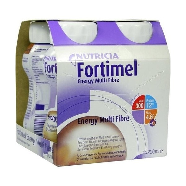 Fortimel Energy Multi Fiber Chocolate Flavor 4x200 ml