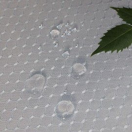 Waterproof Jacquard Shower Curtain Bathroom Divider silver gray/120cm x 200cm