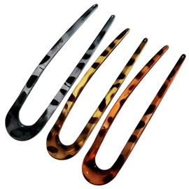 Gatuida 3Pcs U Shaped Hair Pins Vintage Chinese Style Hair Forks for Effortless Updos Smooth Edges Elegant Bun Accessories for Women