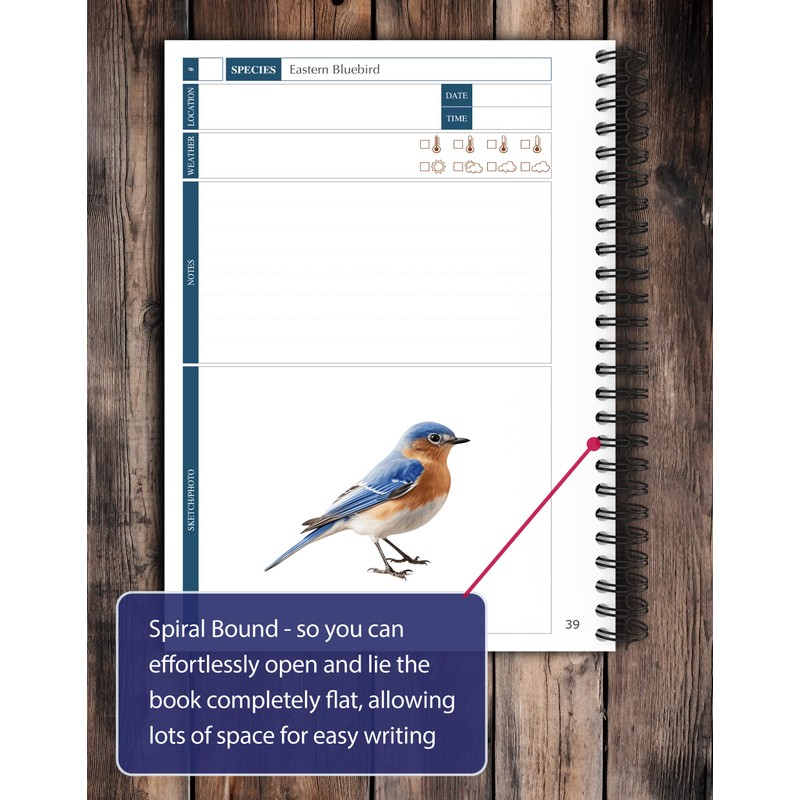 Bird Watching Journal with Life List & Checklist - Improve