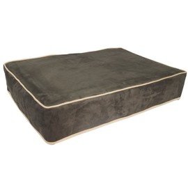 Kuranda Microsuede Slipcover - X-Large - 44" x 27" - Microsuede - Smoke