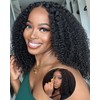 Vshow Kinky Curly Glueless Wigs Human Hair Pre Plucked Put