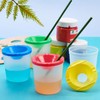 NBEADS 20 Pcs Plastic Paint Cups, No Spill Palette Cups