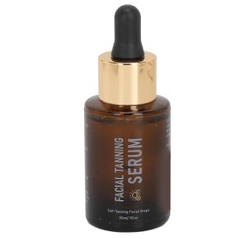 Gotas Faciales Autobronceadoras, 30ml, Aceite Bronceador Oscuro, Intensificador de Bronceado, Suero Líquido Bronceador para la Piel