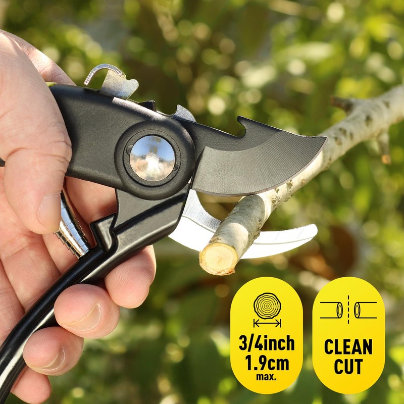 Colwelt Garden Secateurs, Ergonomic Professional Bypass Pruning Shears with Non-Stick