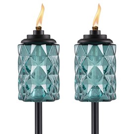 TIKI Brand 1122125 Easy Install 2-Pack 65 Inch Tiki Topaz Blue Torch
