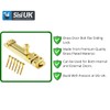 Brass Door Bolts 4 Inch Flat Bolt Surface Door Latches