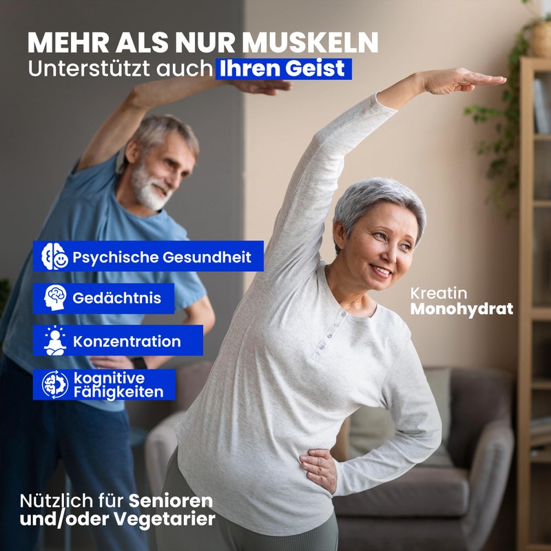 HN Creatine Monohydrate Powder 306 g (90 Servings), 10% Pure,