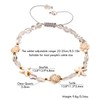 Wizock Boho Turtle Starfish Ankle Bracelets for Women Tumbled Crystals