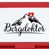 Spreadshirt Bergdoktor Schweizer Berge Geschenkidee Brotdose Lunchbox, One size, Rot