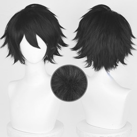 LAOBAO Cosplay Wig, L = Lowlight, L, Lawliet Wig, Heat Resistant, Disguise Wig, Costume Accessories, Parties, Costumes, Festivals, Events, Cosplay Wig