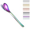 Kyraton Rainbow Soup Spoons, Pack of 12, 20.3 cm Stainless