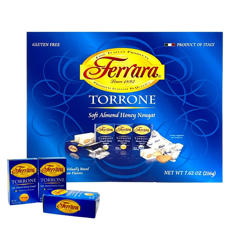 Ferrara Traditional Italian Torrone 7.62 oz (180g) 18 pieces