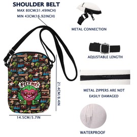 L Broadway Musical Inspired Crossbody Bag Feed Me Gift Horrors Theatre Fans Gift (FEED ME CB)
