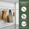 Jipaziy 6 PCS Wire Shelf Hooks, Metal Wire Rack Hangers
