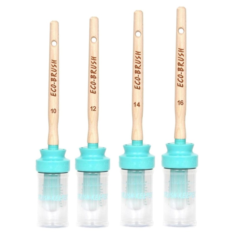 Brushkeeper with Ecobrush Size 14 - Paint Brush with Holder,