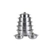 Kitchen Sense Heavy Gauge Polished Aluminum Caldero Dutch Oven Cauldron