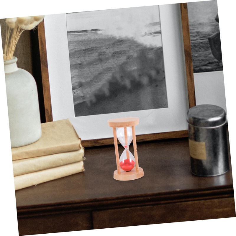 NOLITOY Sand Timer for Study and Cooking Red Timer Management