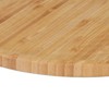 Relaxdays Pizza Plate, Natural Bamboo, Diameter 32 cm, Serving Board