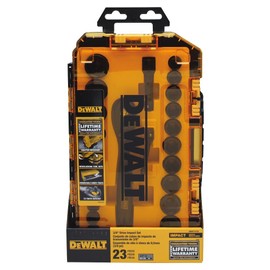 DEWALT Impact Socket Set, 23-Piece, 3/8" Drive Metric/SAE (DWMT74738)
