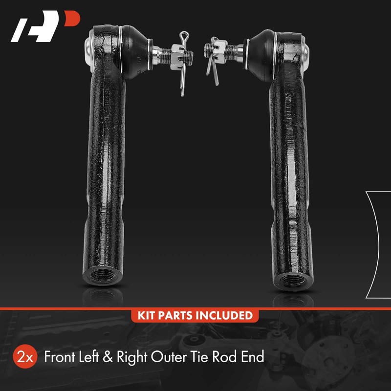A-Premium 2 x Front Outer Tie Rod Ends, Compatible with