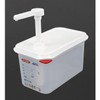 Araven Sauce Dispenser with Pump 1/4 GN