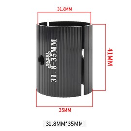 WeddHuis Fahrradlenker Shim Spacer, Bike Vorbau Shims, Universal Fahrrad Lenker Adapter Unterlegscheiben Aluminiumlegierung, Lenkerhülse, Lenkerschaft-Reduzierstück (31,8 auf 35 mm)