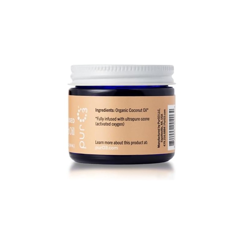 PurO3 Ozonated Coconut Oil - 2 oz by PurO3 Ozonated