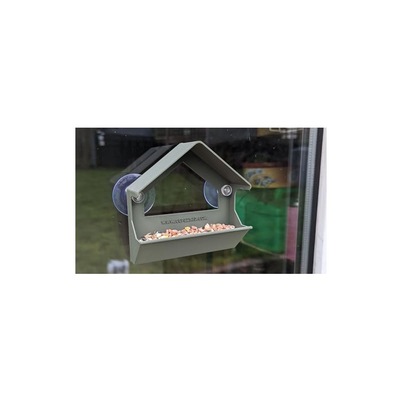 Small lightweight window mounted bird Feeder station with strong suction