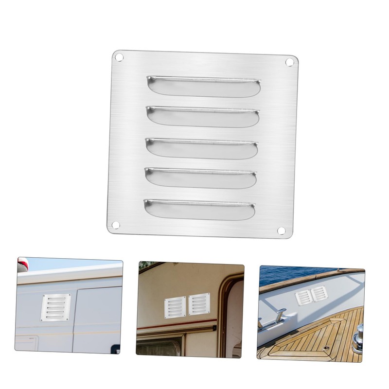 Operitacx Stainless Steel Air Vent Cover Durable Louvered Flush Grille