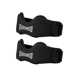 GOUNOD Knee Strap for Jumper's Knee – Silicone Support for Sports, Stabilizes Kneecap Patellar Tendonitis Relief（2-Pack, Black）