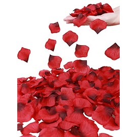 Separated Red Rose Petals for Romantic Night Fresh Flower Petals for Weddings Silk Rose Petals Red Faux Rose Petals Valentines Day Floral Petals for Bath Red Rose Wedding