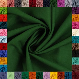 Cotton Fabric Heide, Swafing, 42 Plain Colours, Plain, 100% Cotton, Coupons, Oeko-Tex Standard 100 (Dark Green 565, 0.5 m)