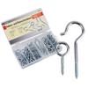 Clip bolts and eyebolts, 151-part set, various different sizes