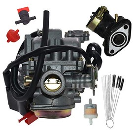 Carbman Carburetor for GY6 Scooter 49CC 50CC ATV Quad Dirt Bike for 4 Stroke GY6 Engines 139QMB 139QMA 50QT PD18J Carb