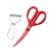 Kai Curved Kitchen Scissors & T-Shaped Peeler Set