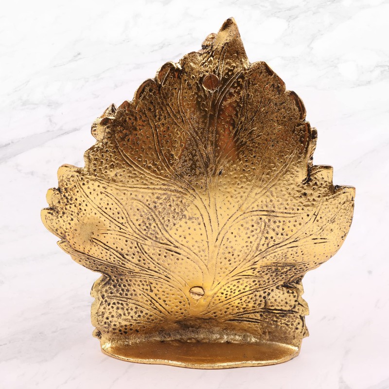 Myga Lord Ganesha Statue - Handmade Gold Decorative Elephant God