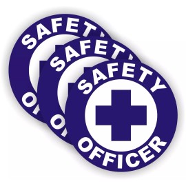 Unbranded/Generic SAFETY OFFICER Hard Hat Stickers | Helmet Decals Labels Badges Foreman Laborer