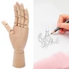 Wooden Hand Rotation Joint Professional Hand Model Various Shapes Wooden